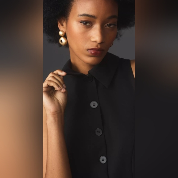 Anthropologie Tailored Peplum Jumpsuit - Picture 2 of 4